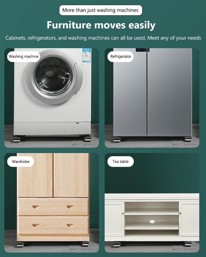 Heavy-Duty Adjustable Furniture Moving Roller Pair (Set of 2 – Left & Right Side)