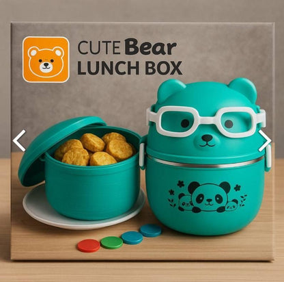 Cute Teddy Bear Lunch Box Thermoware Lunch Box Sets