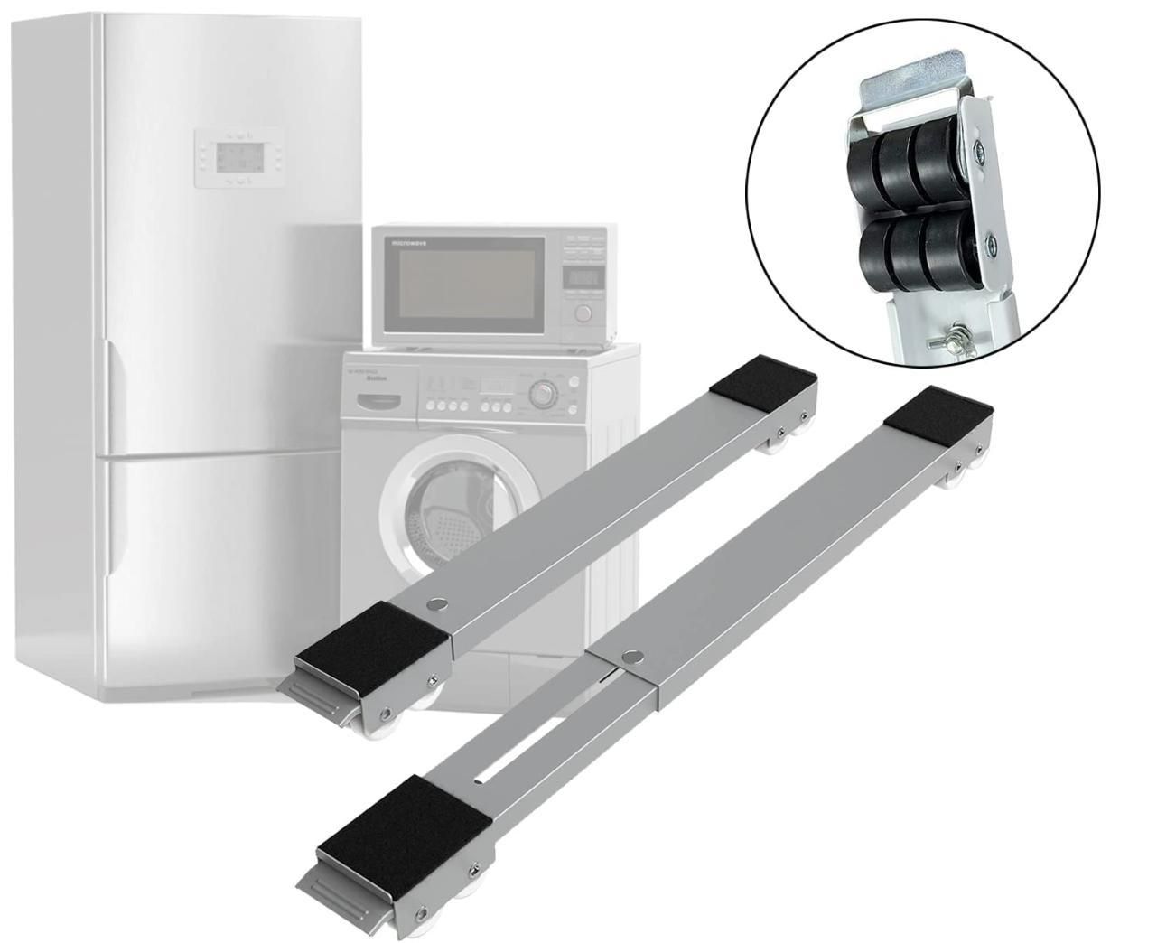 Heavy-Duty Adjustable Furniture Moving Roller Pair (Set of 2 – Left & Right Side)