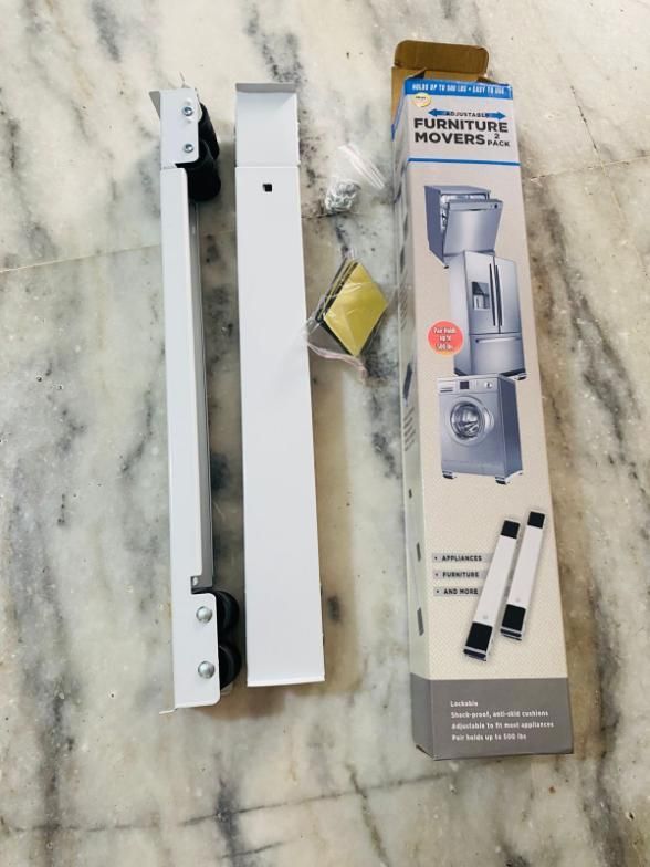 Heavy-Duty Adjustable Furniture Moving Roller Pair (Set of 2 – Left & Right Side)