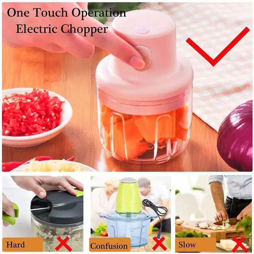 Swift Chop Electric Mini Food Chopper – One-Touch Kitchen Helper