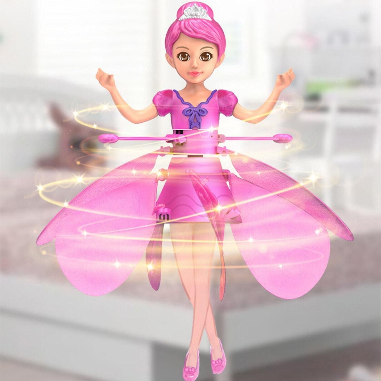 Magic Fly Fairy Doll – Flying Princess Toy with LED Lights
